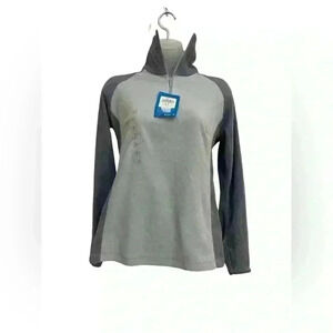 Columbia Arctic Air Fleece Pullover Sweatshirt Women’s Size S Blue Zip